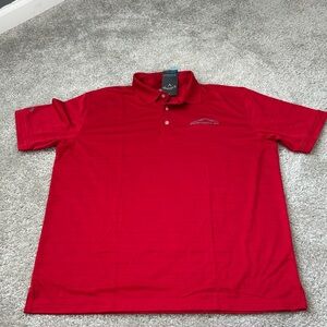 Callaway Red Polo Shirt Classic Design Short Sleeves-Porsche